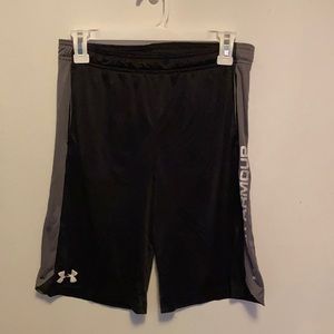 Youth large, Black UnderArmour shorts